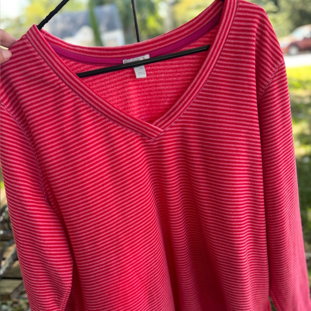 Old Navy Fuchsia Ribbed‎ Knit Top XXL